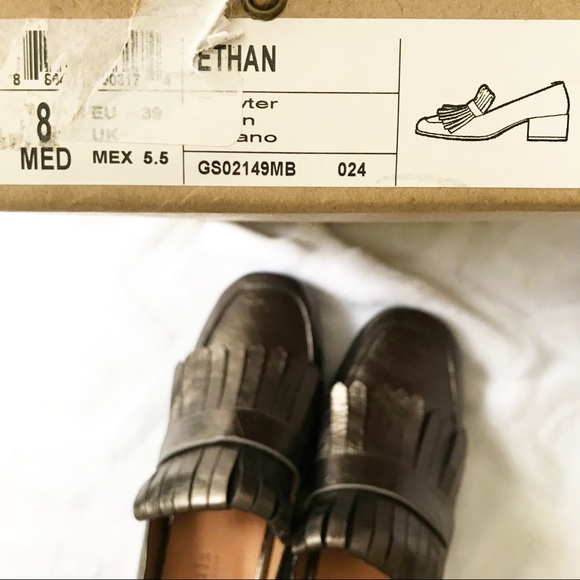 Bronze Tassel Leather Loafer Gentle Souls Size 8 - Picture 7 of 7